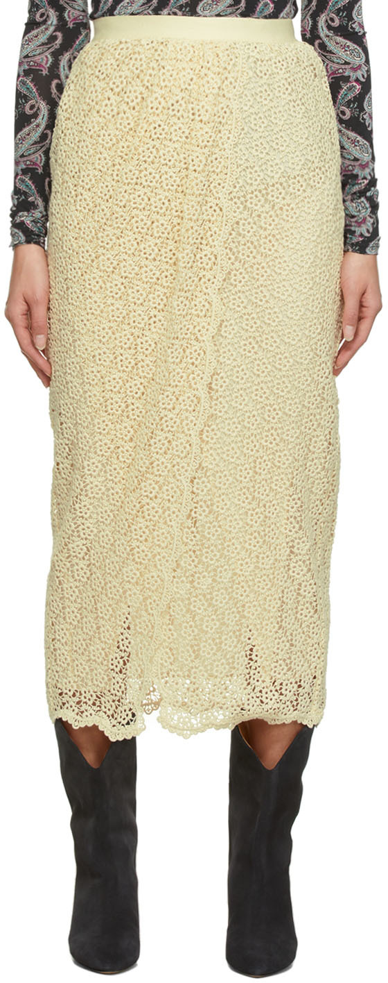 Isabel Marant Off-White Crochet Evelina Skirt