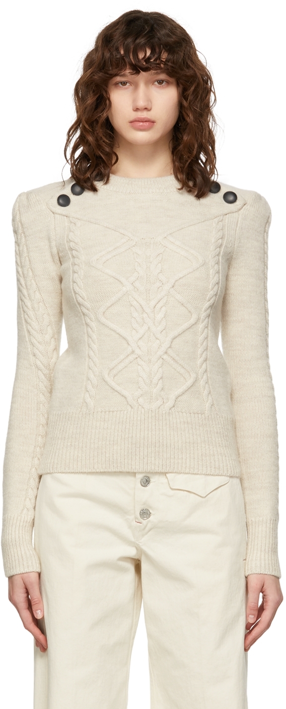 Isabel Marant Off-White Wool Dustin Sweater