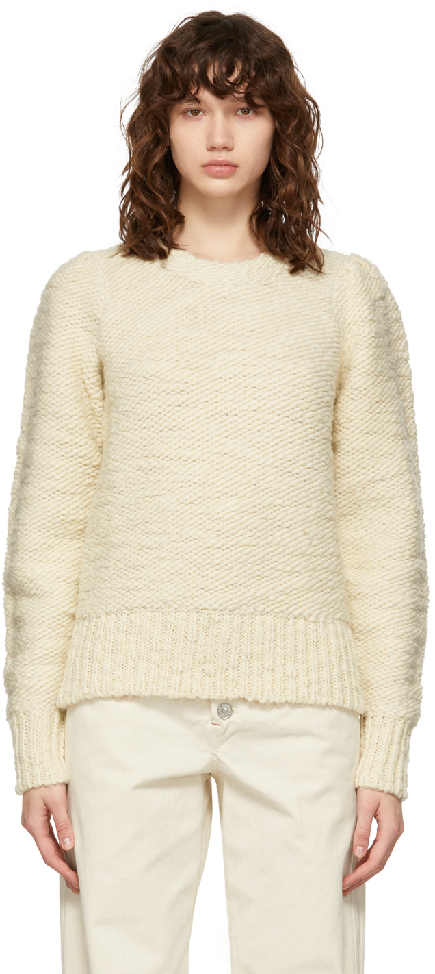 Off-White Wool Sybille Sweater by Isabel Marant on Sale