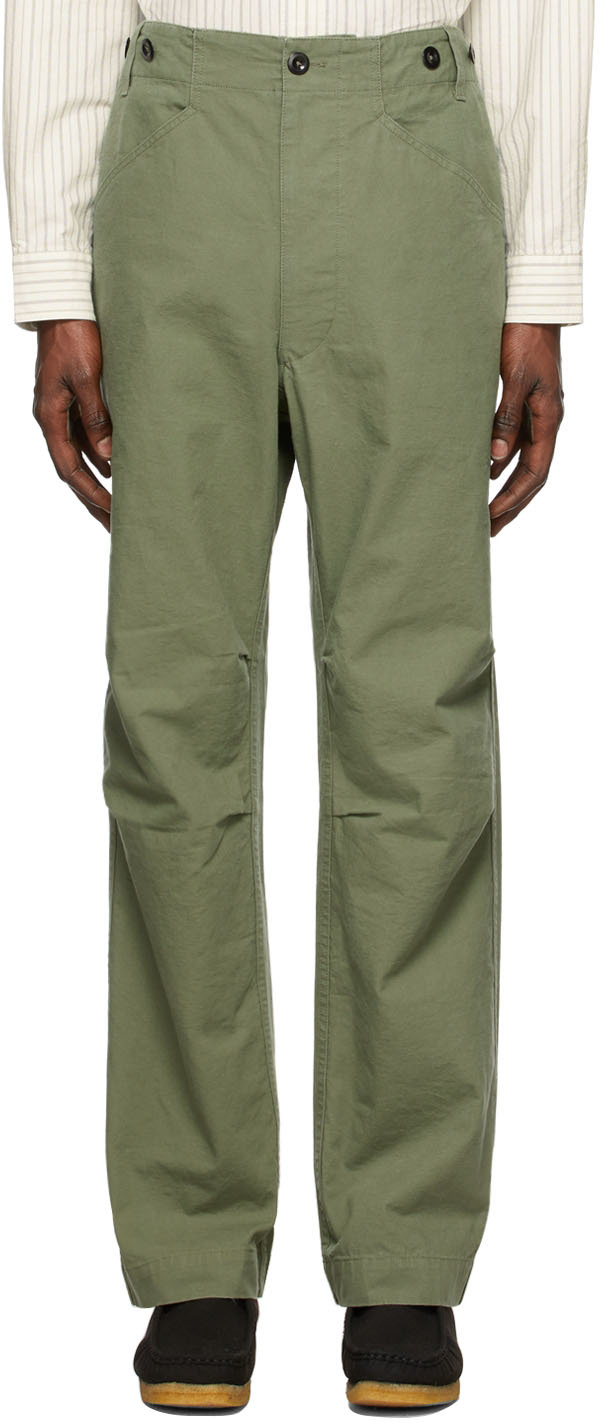 Khaki Surplus Trousers by MHL by 