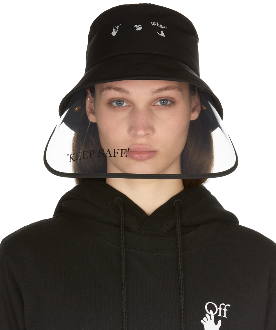 Off-White: Black Mask Bucket Hat | SSENSE UK