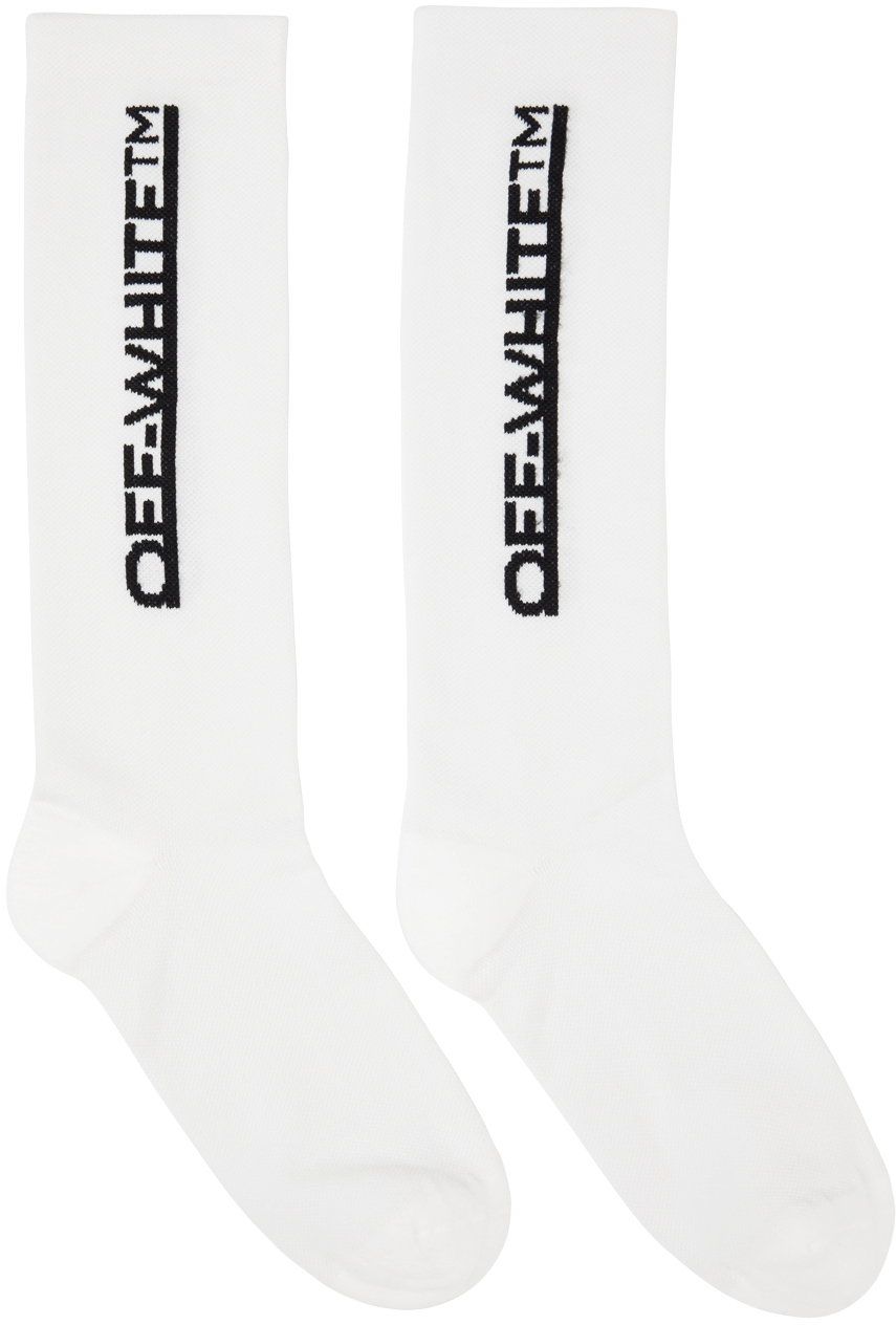 Ssense Donna Abbigliamento Intimo Calze Off-White Logo Socks 