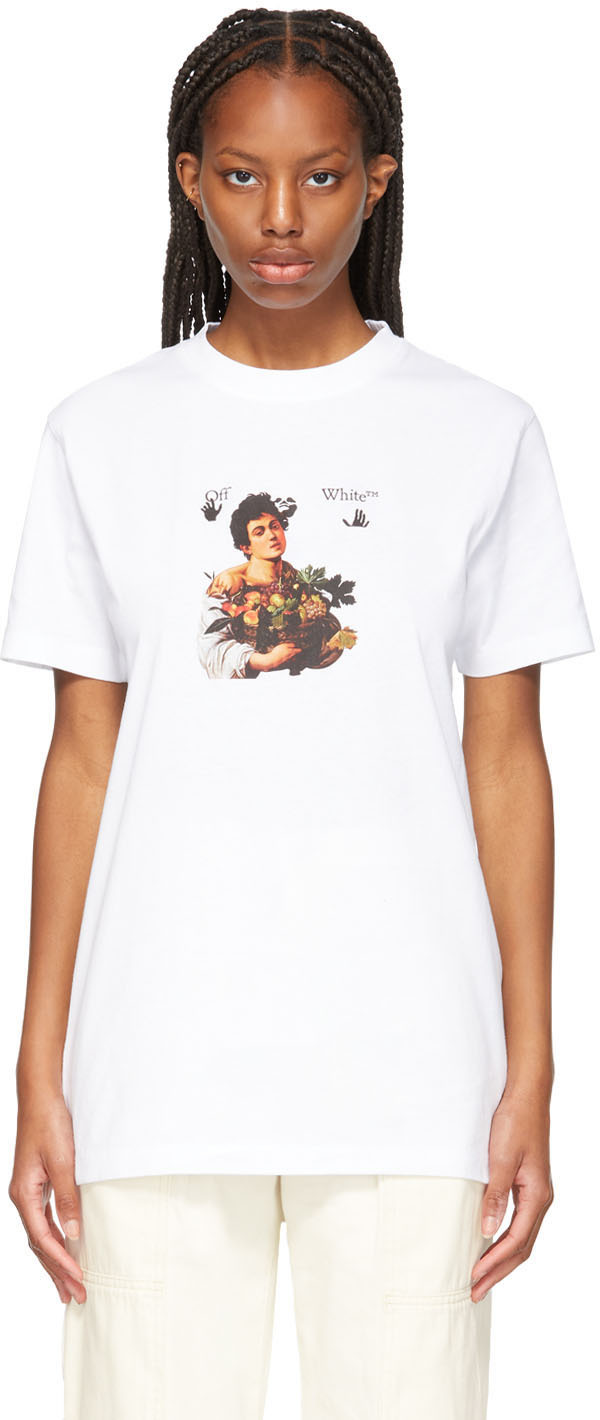 21SS【新品】OFF-WHITE Caravaggio BOY ロゴＴシャツ bojongnews