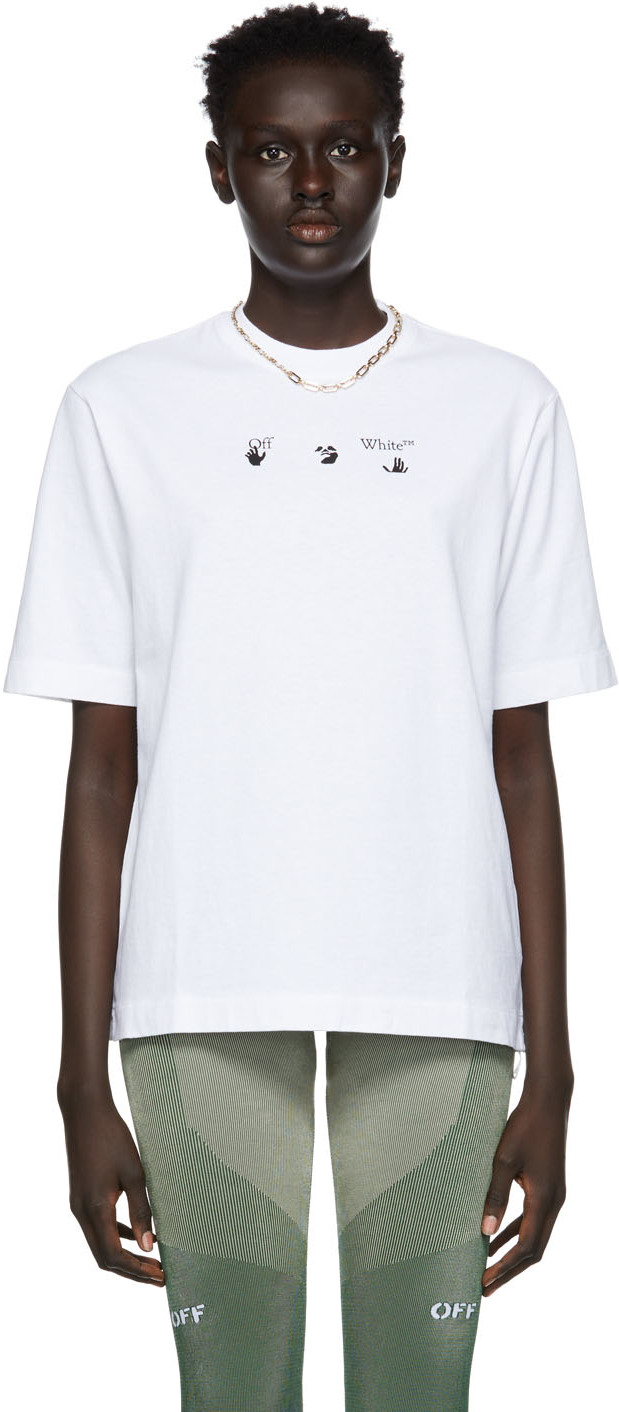 White Negative Mark Skate T-Shirt