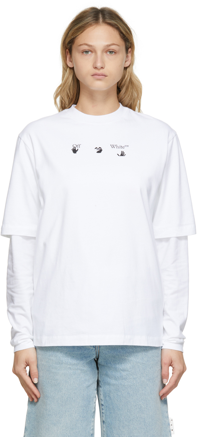 Off-White Double Sleeve Tree T-Shirt