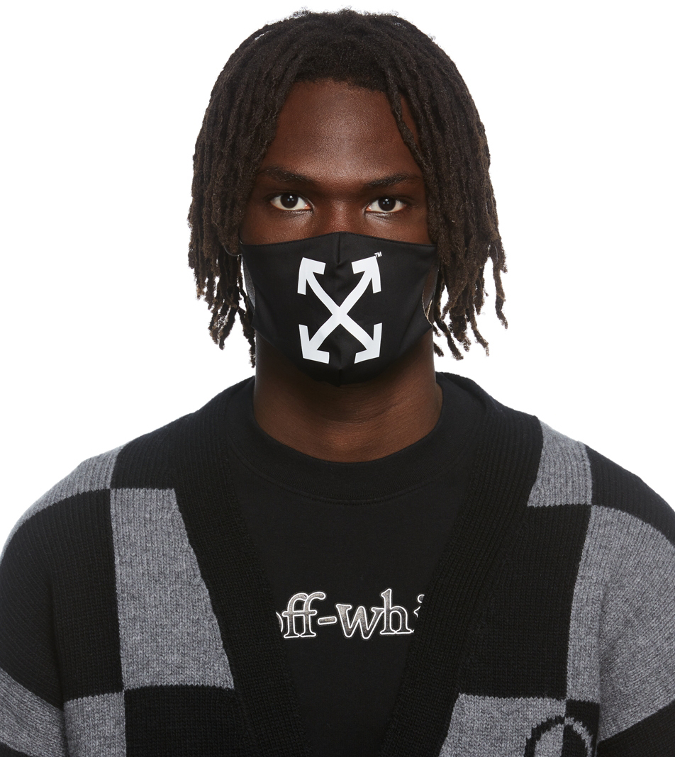 Off-white Arrow Simple Mask Black And White