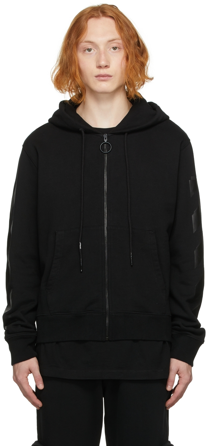 off white zip up jacket