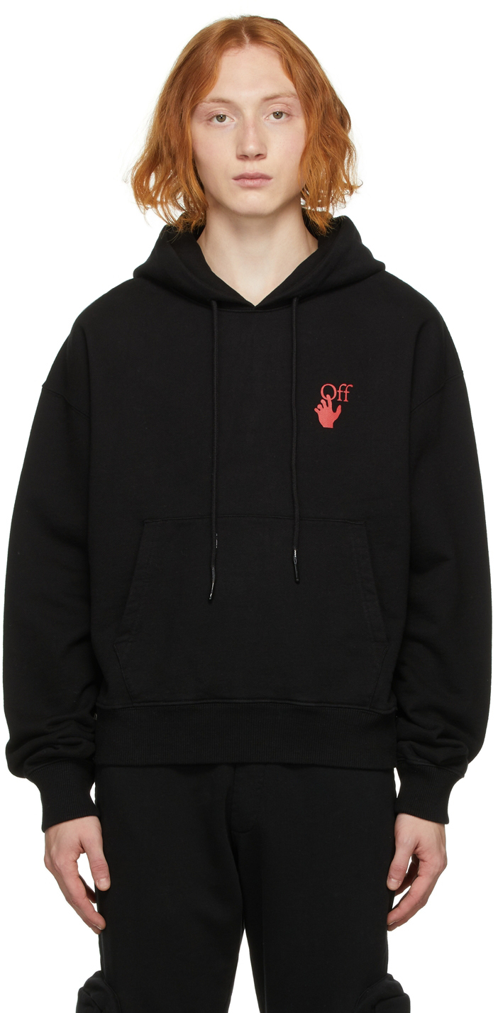 off white red arrow hoodie