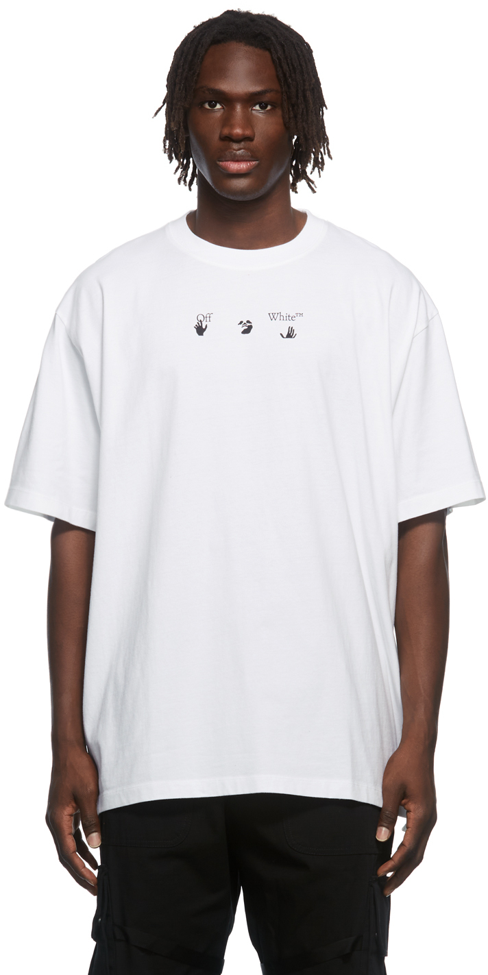 t shirt blanc off white