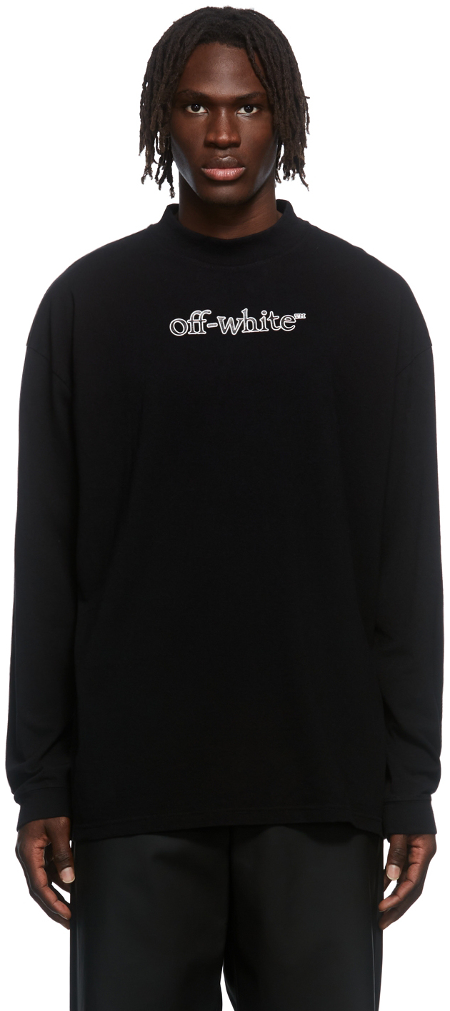 off white mock neck t shirt