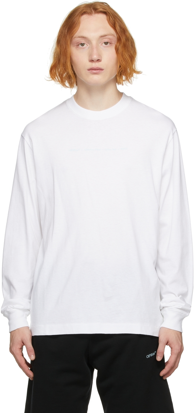 Off-White White Marker Long Sleeve T-Shirt
