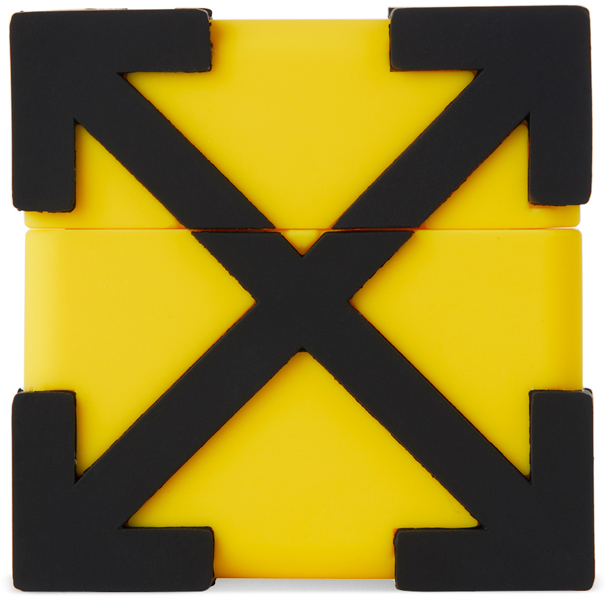 off white logo yellow