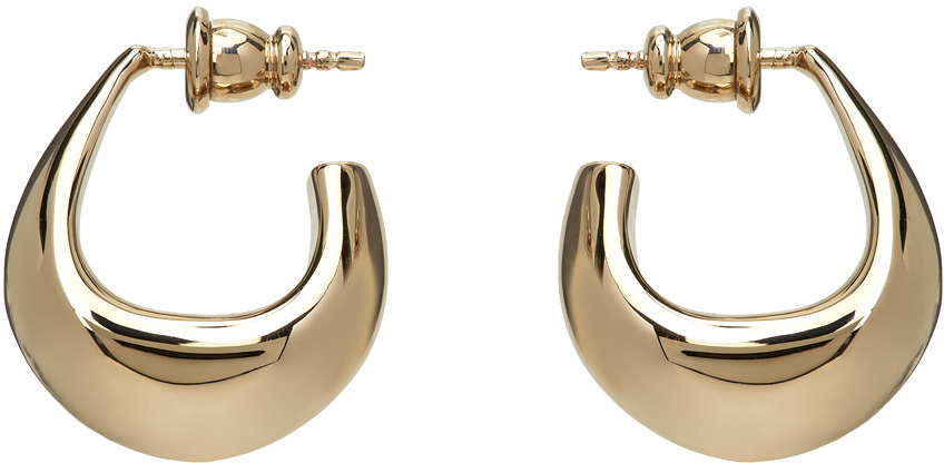 Lemaire Silver Mini Curved Drop Earrings | Smart Closet
