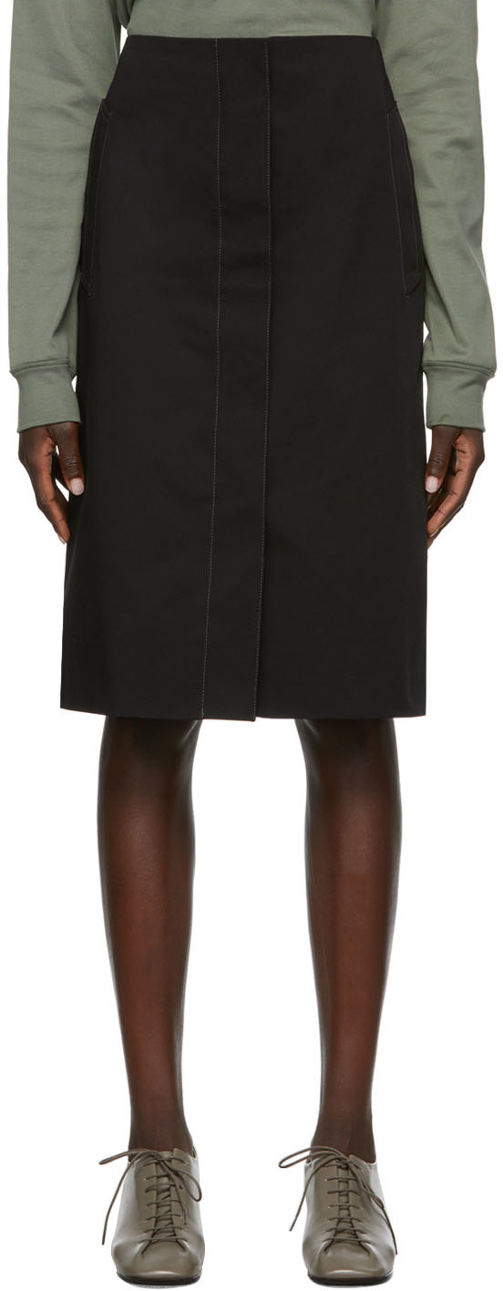 Lemaire Black Trench Skirt