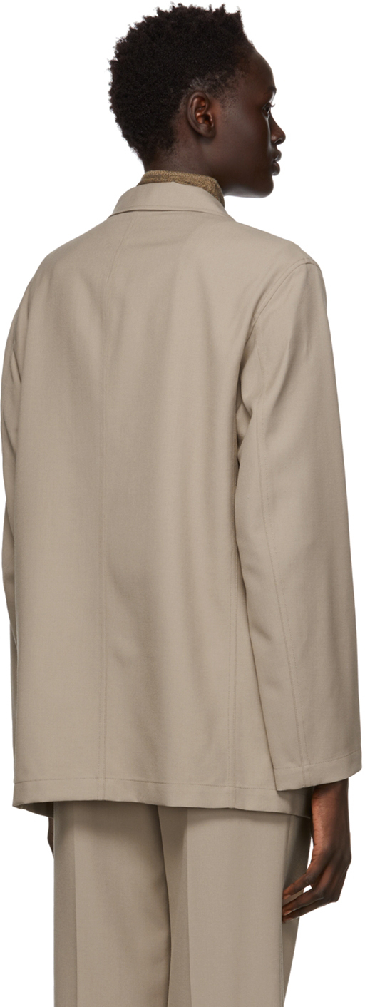 Lemaire Taupe Wool Pyjama Jacket | Smart Closet