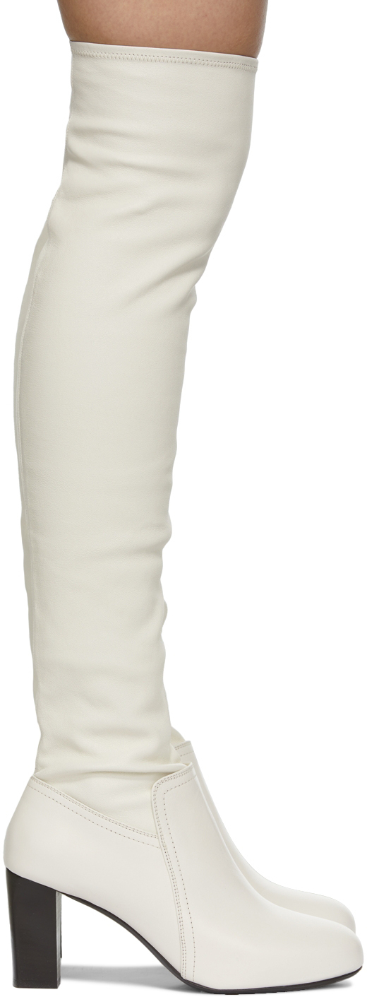 Lemaire White Soft High Boots
