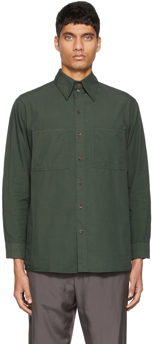 Lemaire Green Patch Pocket Shirt | Smart Closet