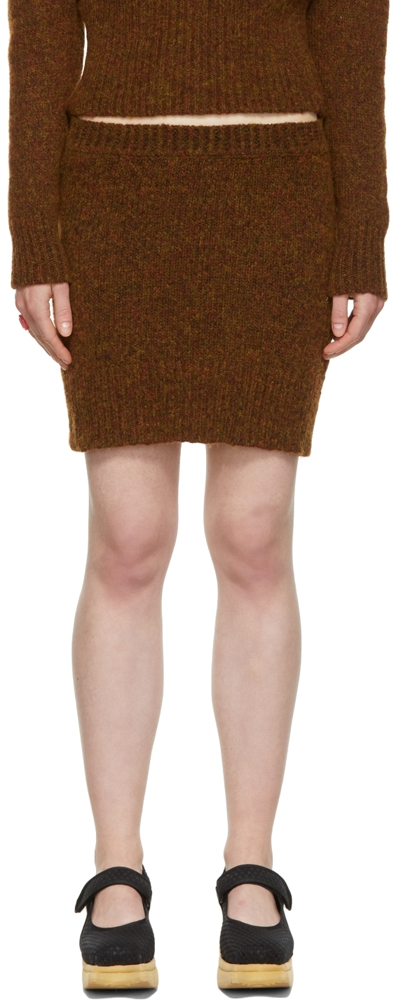 Paloma Wool Brown Sam Knit Skirt