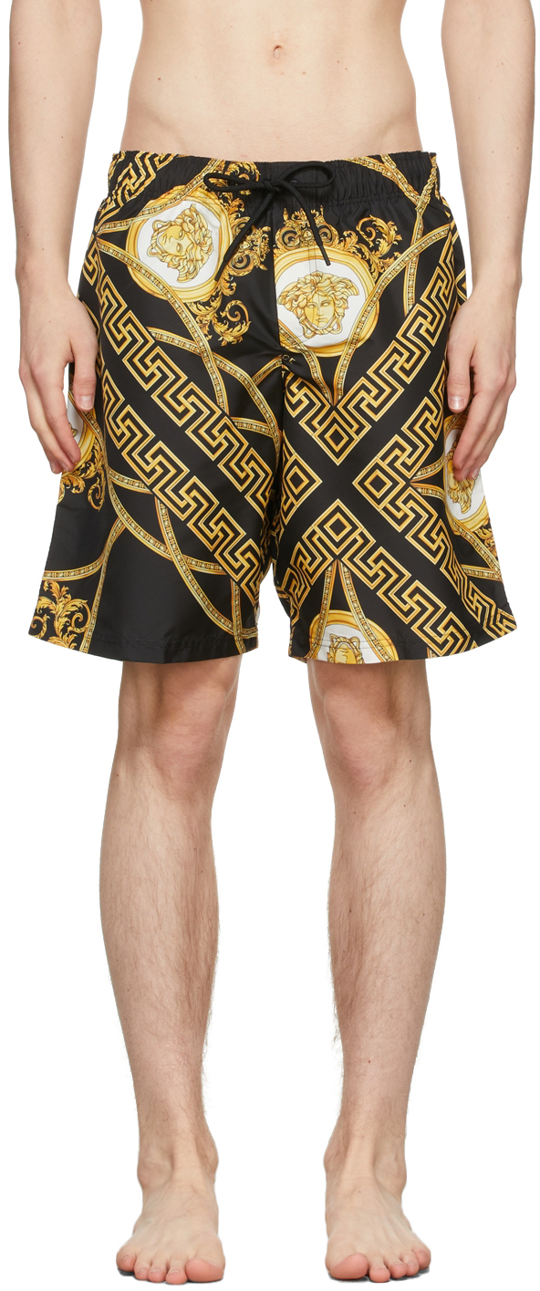 yellow versace shorts