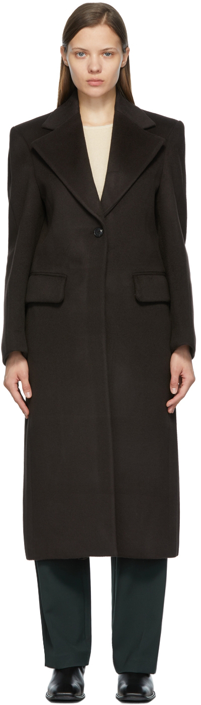 LOW CLASSIC Wool Curve Sleeve Coat | Smart Closet