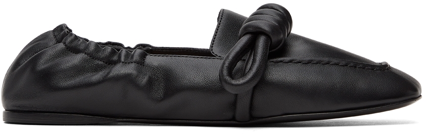 Click to view more detailed imagery on our partner's website Loewe Womens Black Flamenco Leather Moccasins 6 In 1100 Black