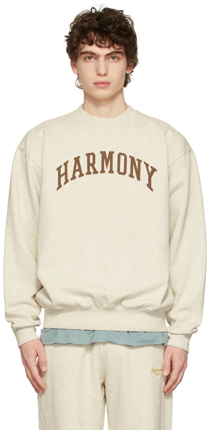 harmony beige sael university sweatshirt