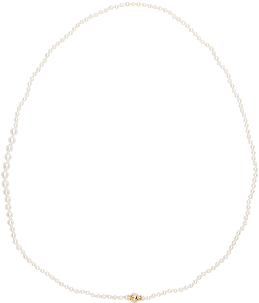 Sophie Bille Brahe Gold Pearl Small Peggy Necklace