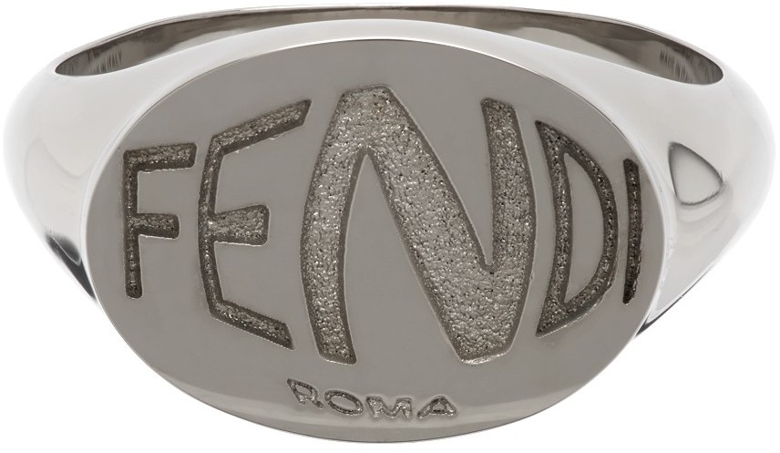 Fendi Silver Fish-Eye Ring