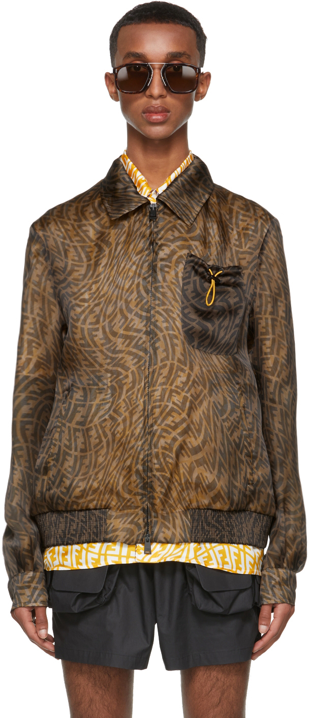 tan fendi jacket mens