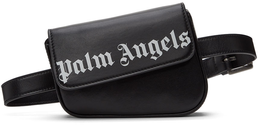 Palm Angels Black Convertible Crash Belt Bag