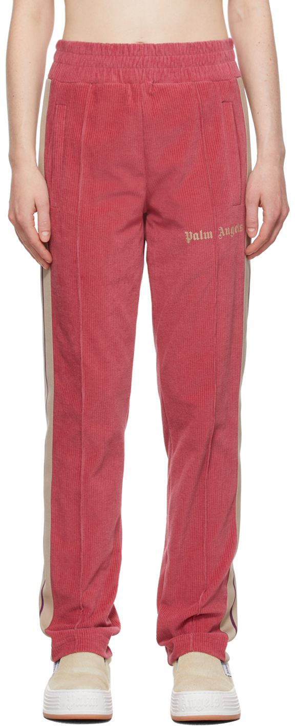 Pink Corduroy Fleece Lounge Pants by 