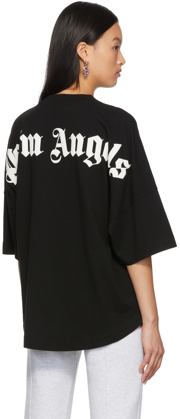 Palm Angels Classic Logo Black Cotton T-Shirt