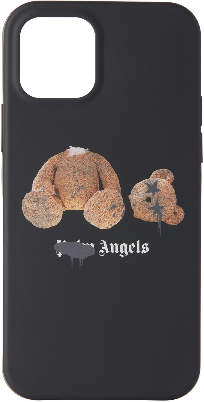 Black & Brown Bear iPhone 12 Pro Case by Palm Angels | SSENSE