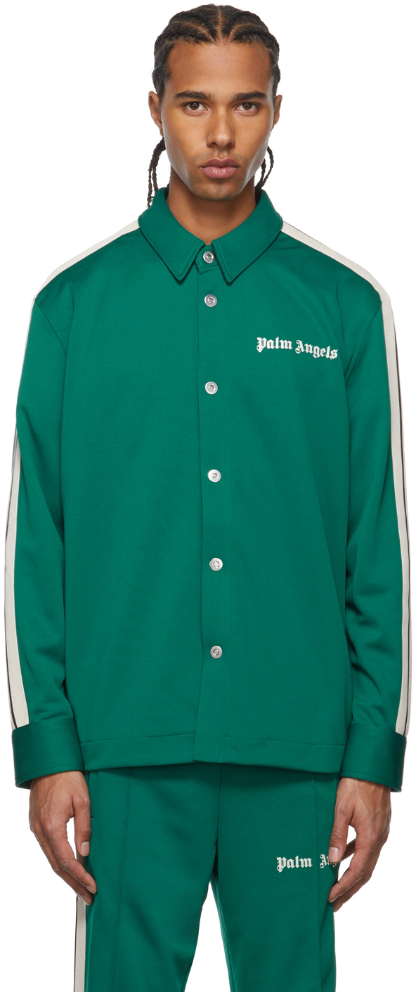 Palm Angels Green Track Shirt