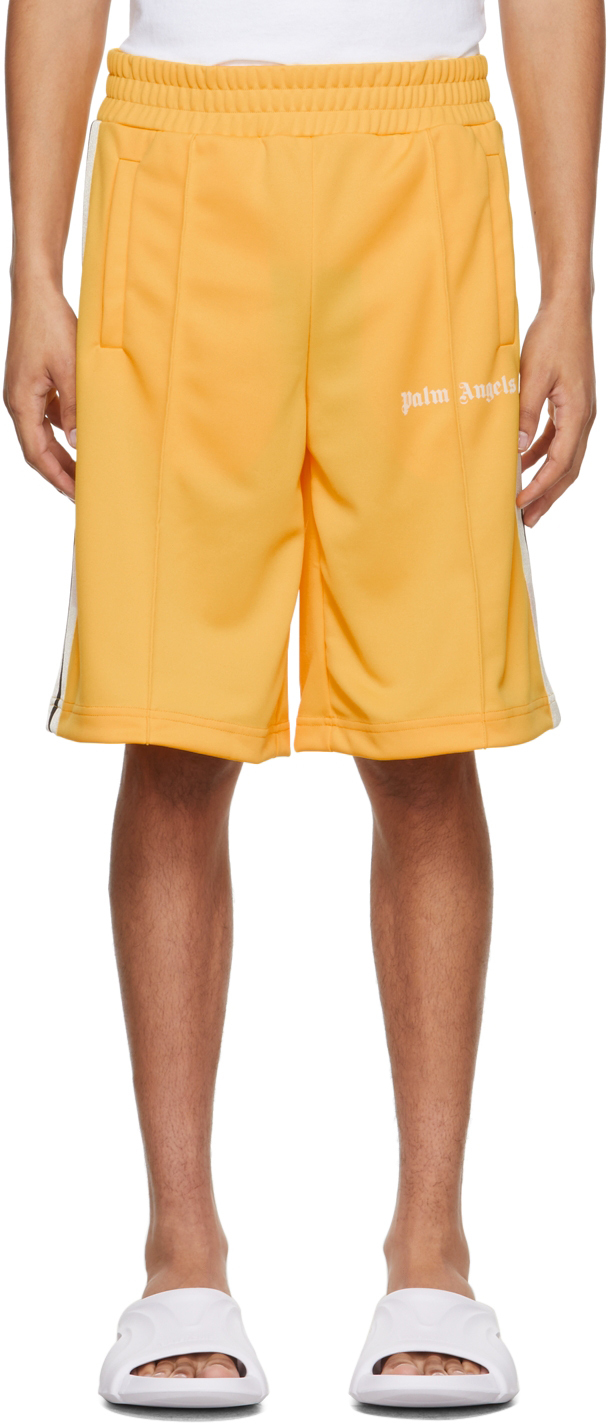 Palm Angels Yellow Classic Track Shorts
