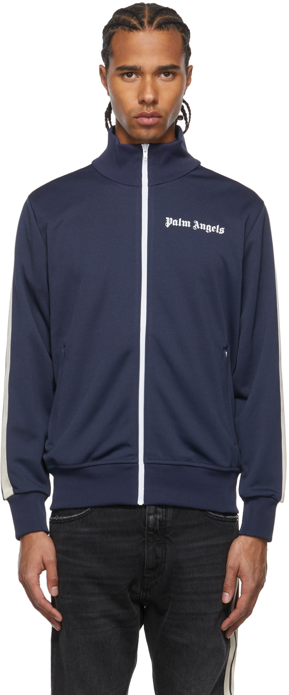 Palm Angels Blue & White Classic Track Jacket