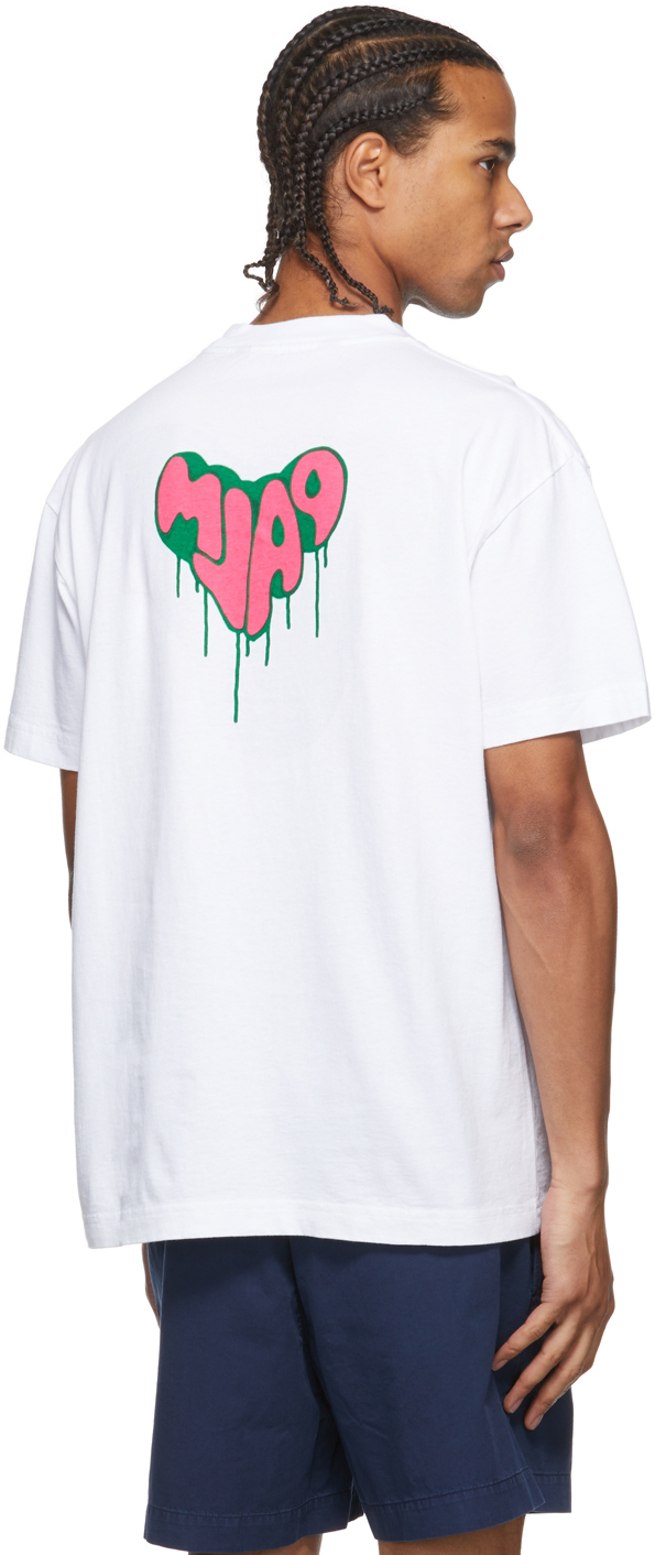 SPRAY HEART T-SHIRT in white - Palm Angels® Official