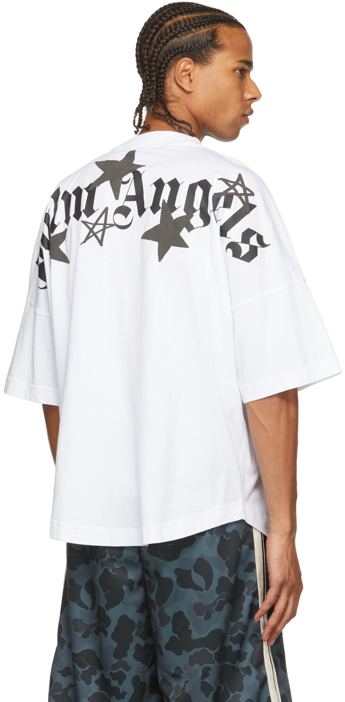 SHOOTING STARS T-SHIRT in white - Palm Angels® Official