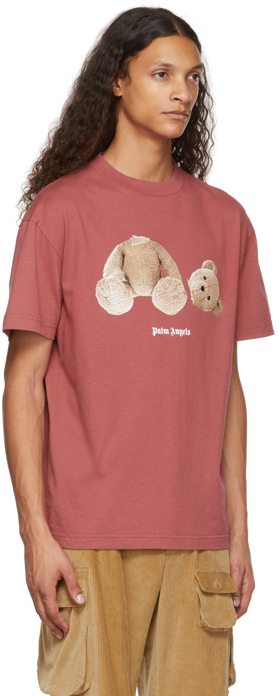 Shop Palm Angels Classic Bear Graphic T-Shirt
