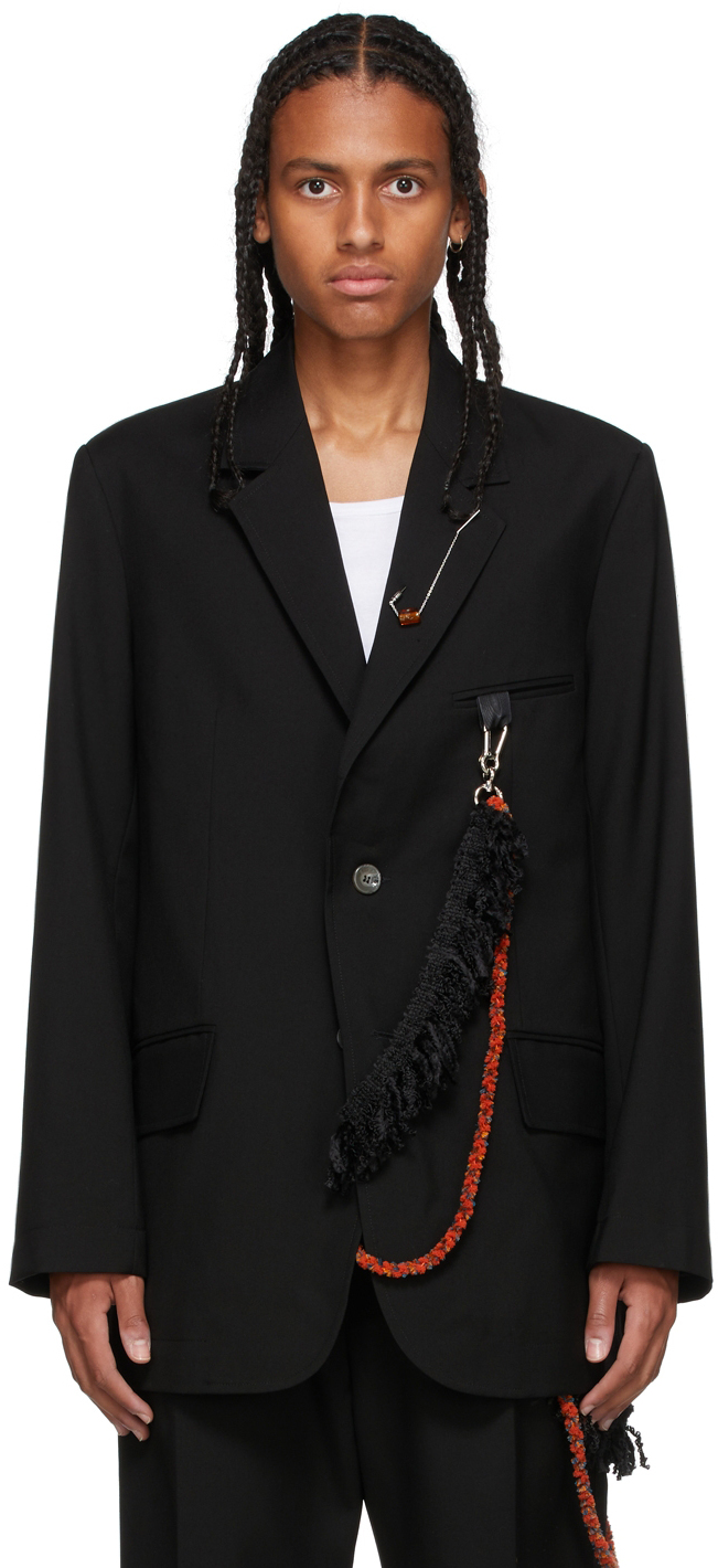 Song for the Mute Black Wool Oversized Blazer | Smart Closet