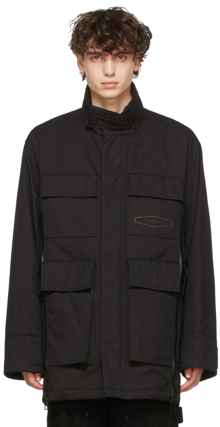 Wooyoungmi Black Pocket Detail Jacket
