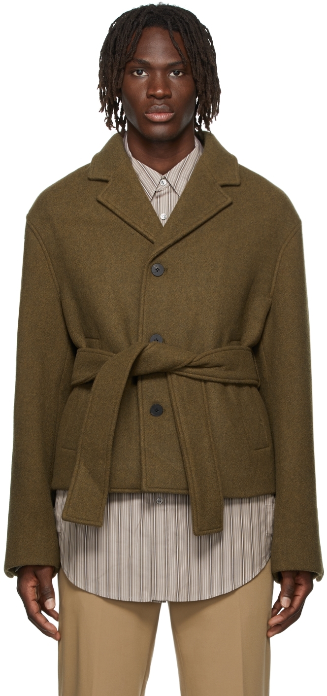 Wooyoungmi Cropped Belt Jacket