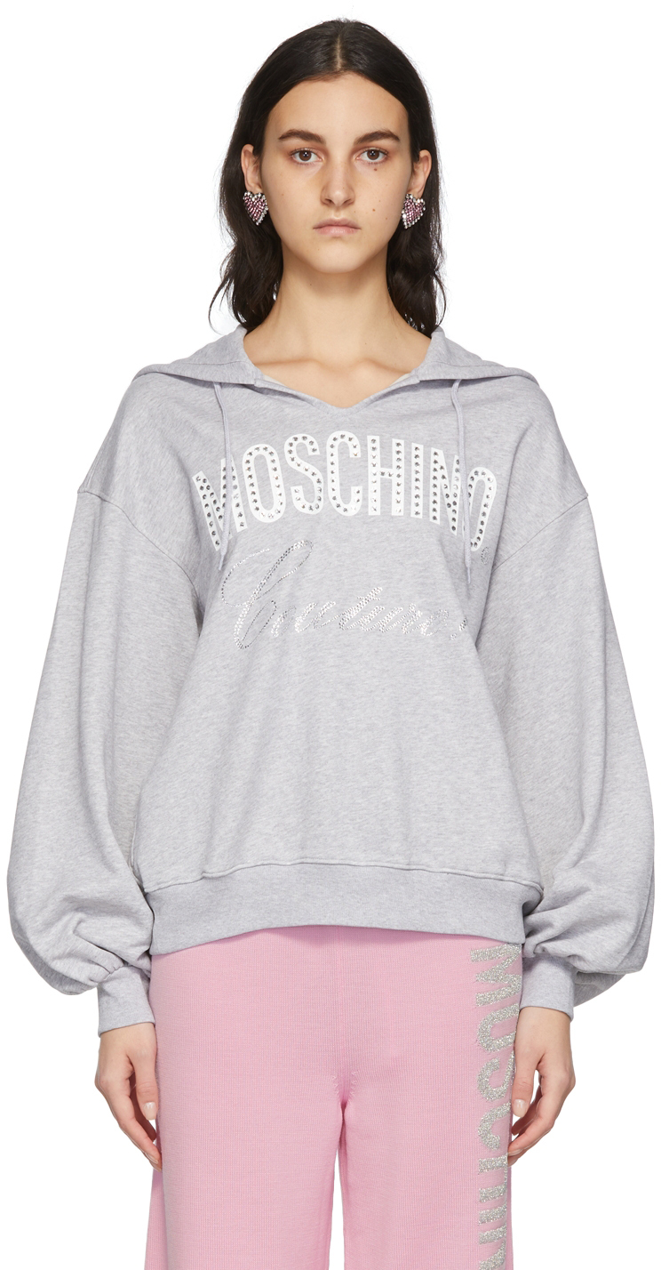 moschino grey hoodie