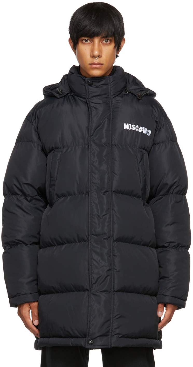 moschino black puffer jacket