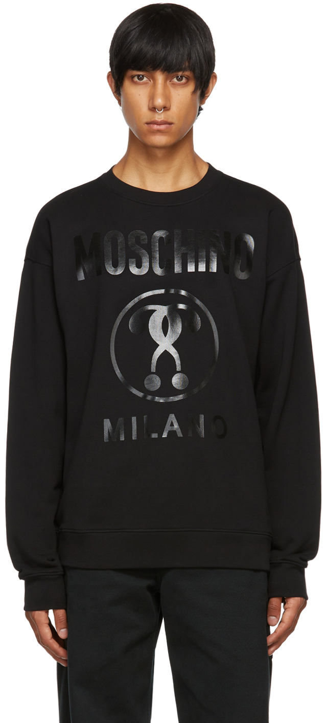 moschino double question mark sweatshirt