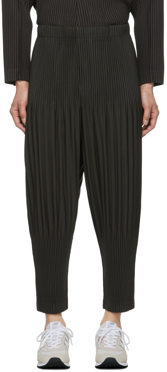 Homme Plissé Issey Miyake Color Pleats Spot Trousers | Smart Closet
