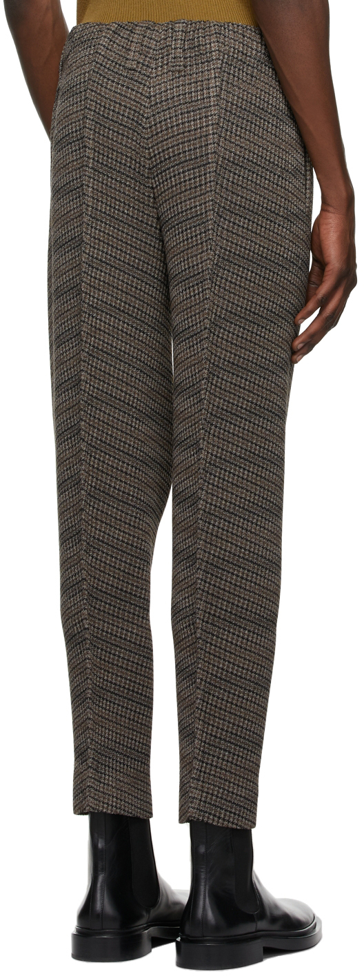 Homme Plissé Issey Miyake Grey Tweed Pleats Trousers | Smart Closet