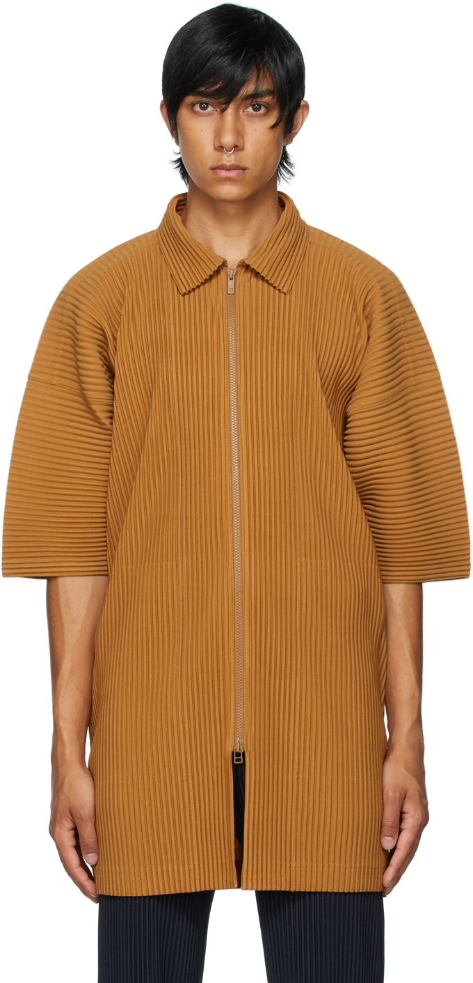 Homme Plissé Issey Miyake Orange Monthly Color June Short Sleeve