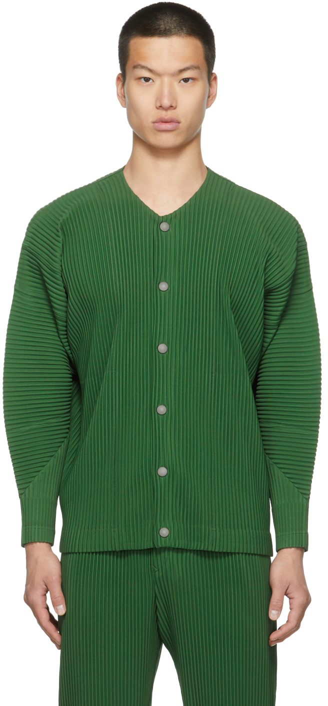 homme plisse cardigan