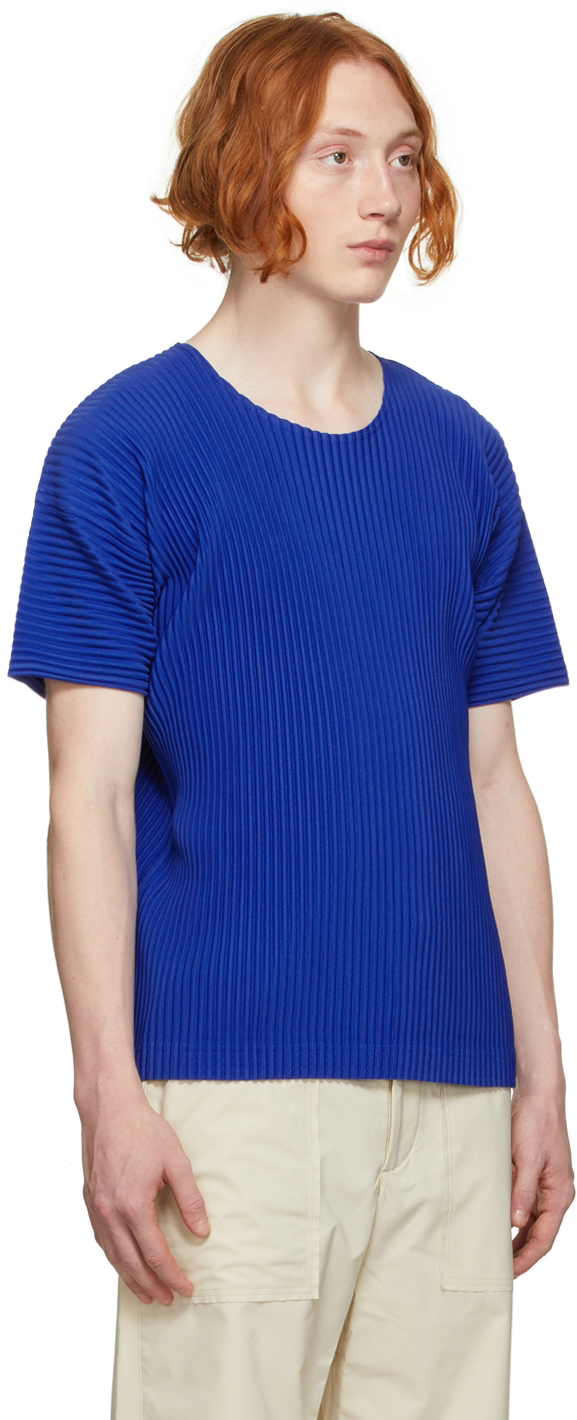 Homme Plissé Issey Miyake Blue Monthly Color July T-Shirt | Smart